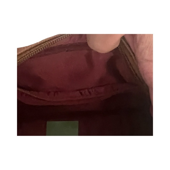 Elegant Vegan Leather Brown Plaid Women's Bag with Matching Wallet - Picture 7 of 16